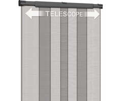 Insektenschutz-Teleskopvorhang 130x250 cm Anthrazit - 37% Rabatt
