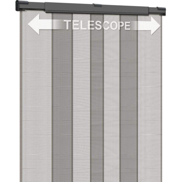 Insektenschutz-Teleskopvorhang 130x250 cm Anthrazit - 31% Rabatt