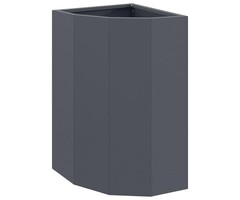 Vidaxl Eck-Pflanzkübel Anthrazit 30 x 30 x 50 cm Stahl - 39% Rabatt