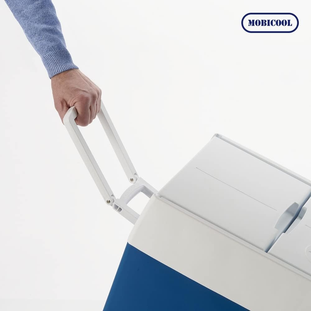 Thermoelektrische Kühlbox 48L, 12V/230V mit Rollen - 34% Rabatt