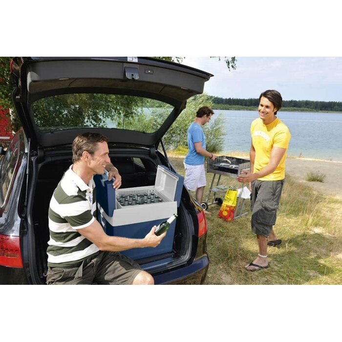 Thermoelektrische Kühlbox 48L, 12V/230V mit Rollen - 34% Rabatt