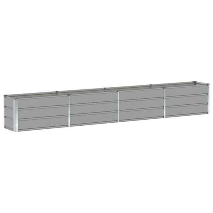 Großer Pflanzkübel Stahl 320x40x45cm Lichtgrau - 34% Rabatt