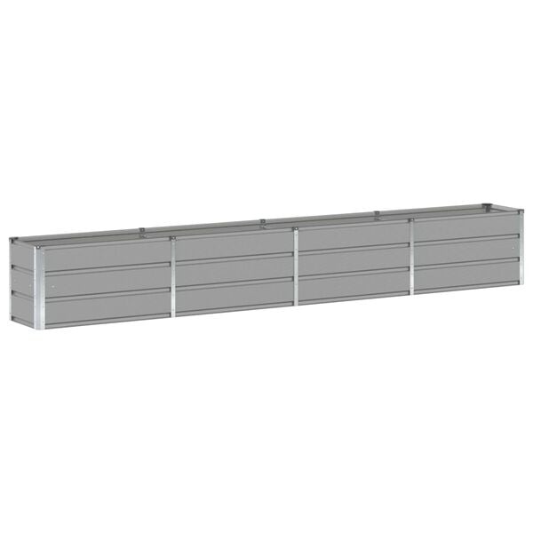 Großer Pflanzkübel Stahl 320x40x45cm Lichtgrau - 34% Rabatt