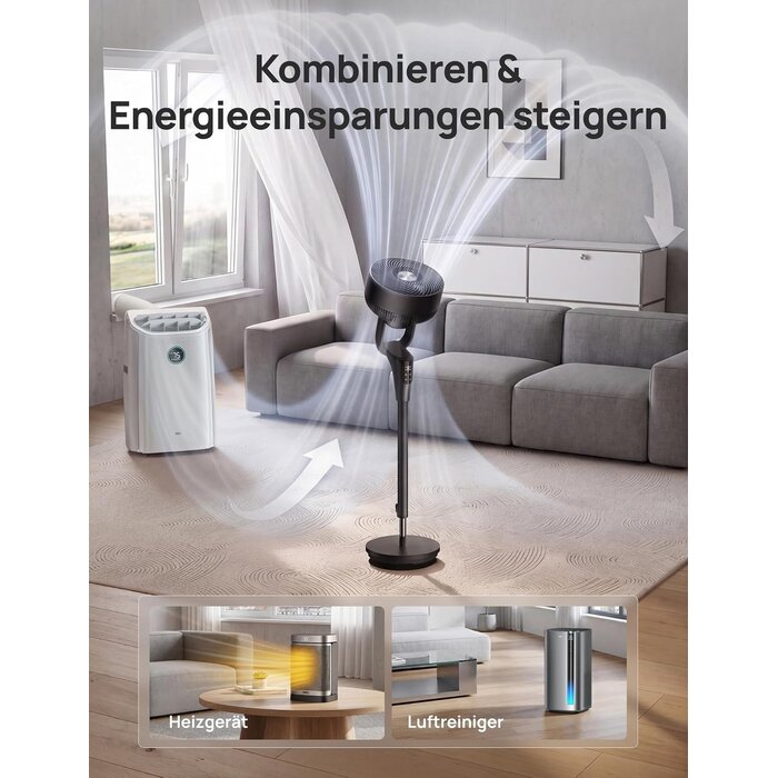 Standventilator, 36W, mit Fernbedienung - 34% Rabatt auf Retourenware