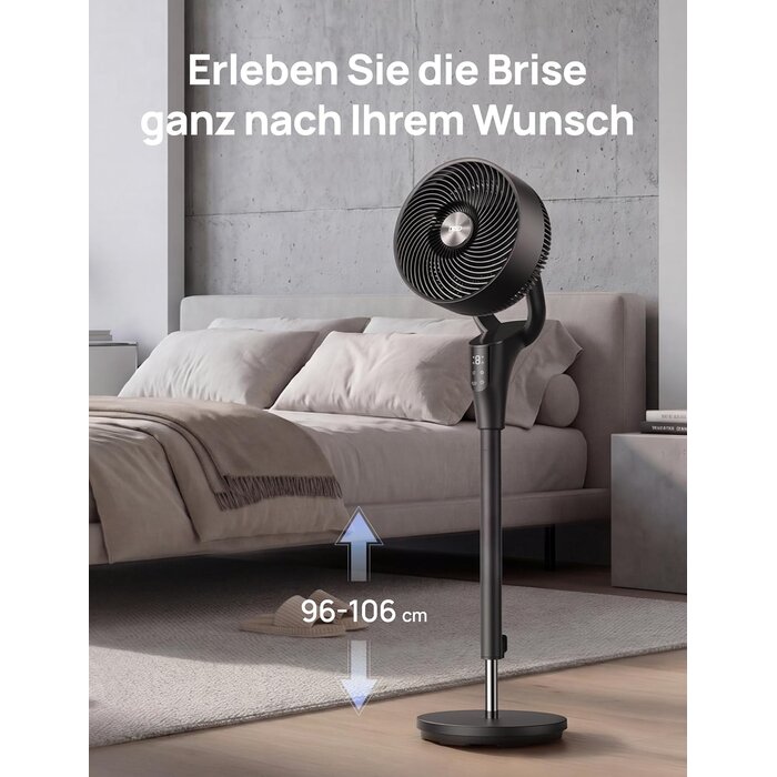 Standventilator, 36W, mit Fernbedienung - 34% Rabatt auf Retourenware