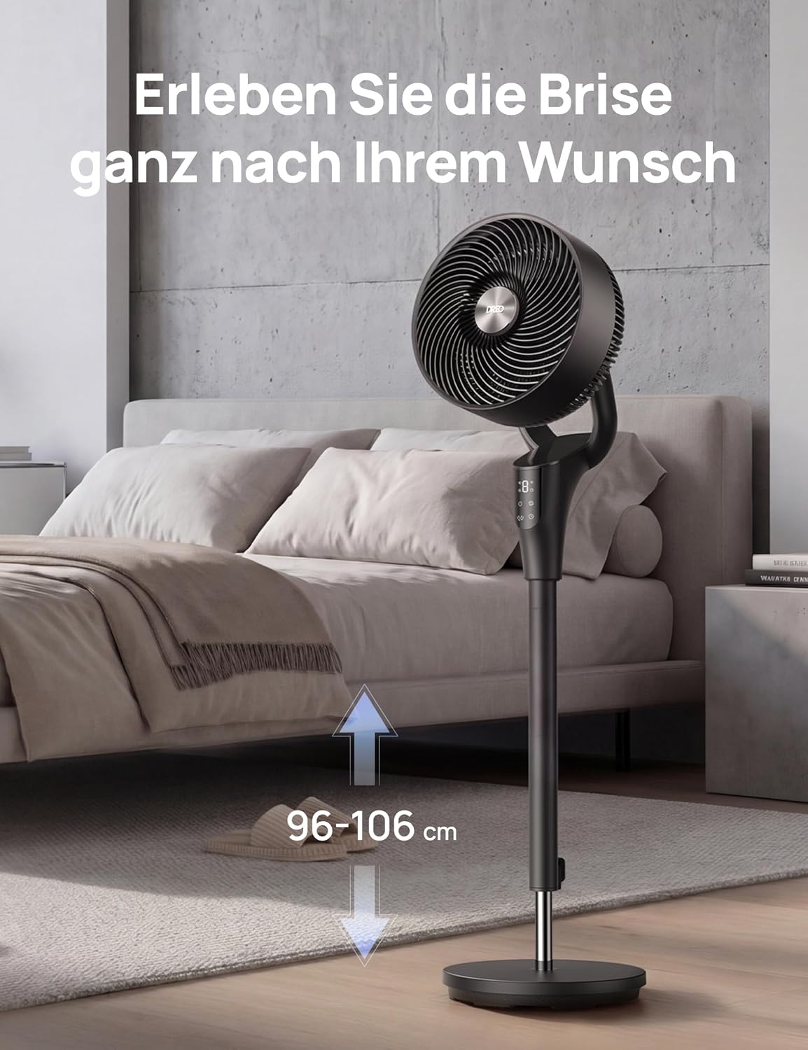 Standventilator, 36W, mit Fernbedienung - 34% Rabatt auf Retourenware