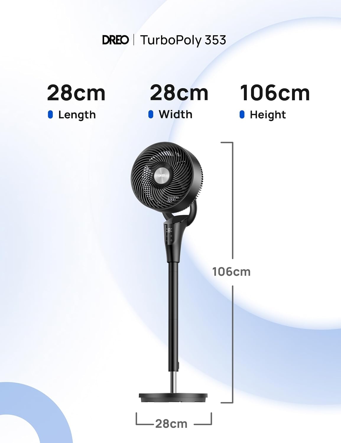 Standventilator, 36W, mit Fernbedienung - 34% Rabatt auf Retourenware
