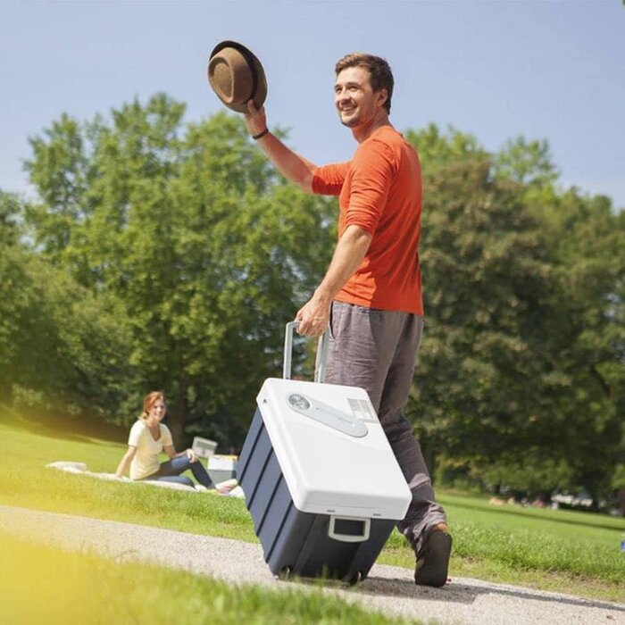 Elektrische Kühlbox 39L - 12V/230V - mit Rollen - 34% Rabatt