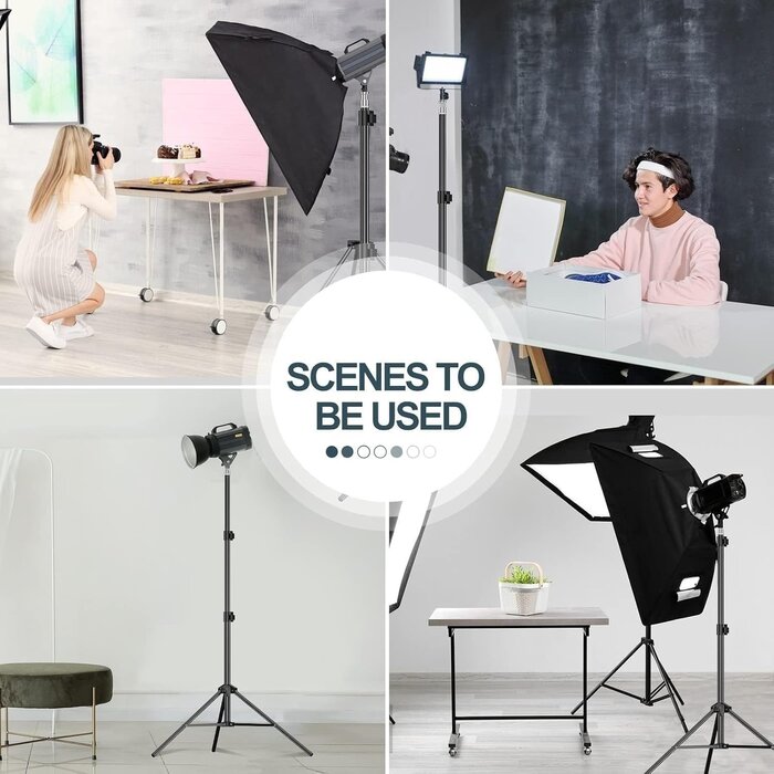 Studio-Stativ Set 2x 210cm für Softboxen - 31% Rabatt