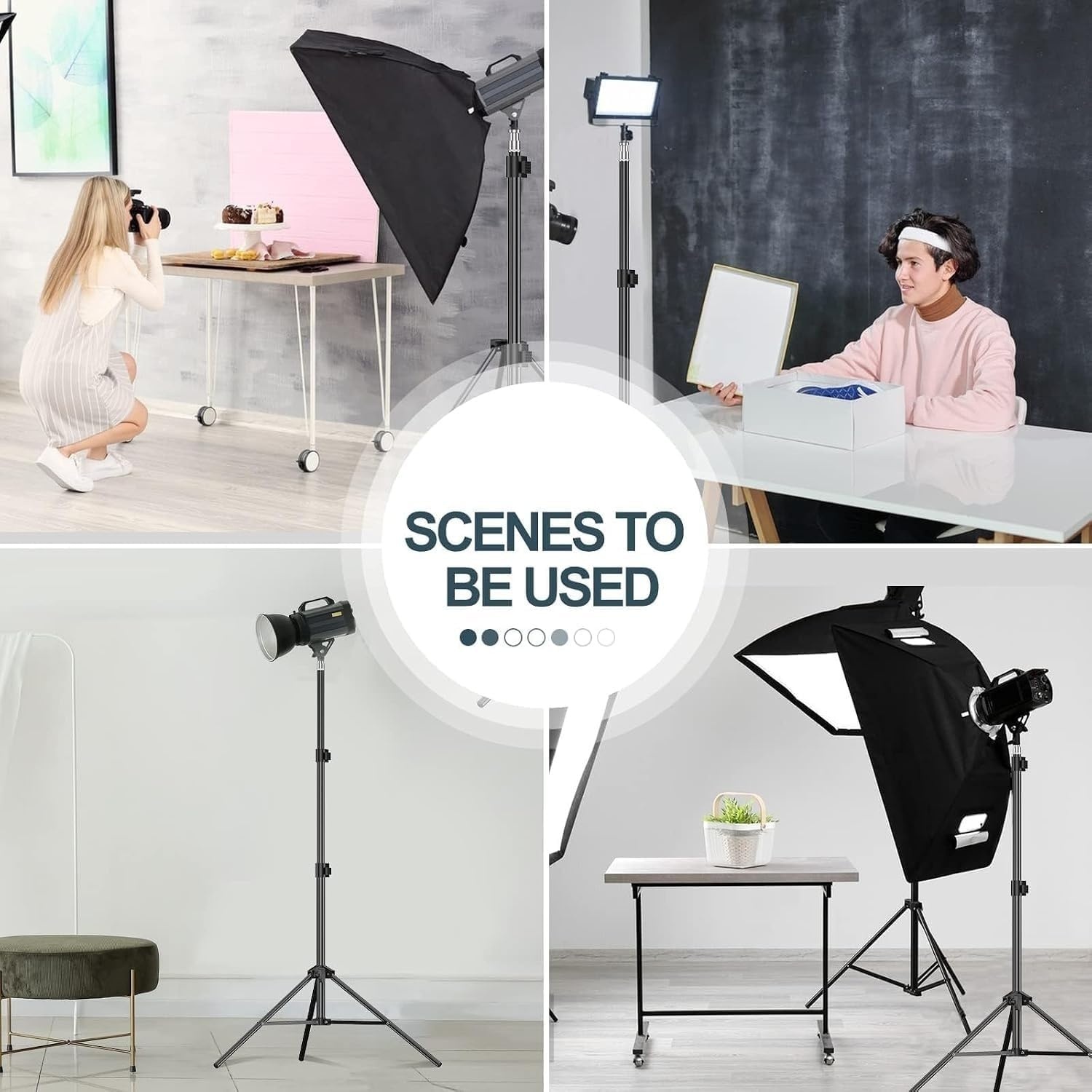Studio-Stativ Set 2x 210cm für Softboxen - 31% Rabatt