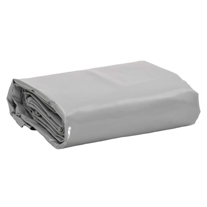 Robuste PVC-Abdeckplane 4x6 m - 650 g/m² - Grau - 34% Rabatt