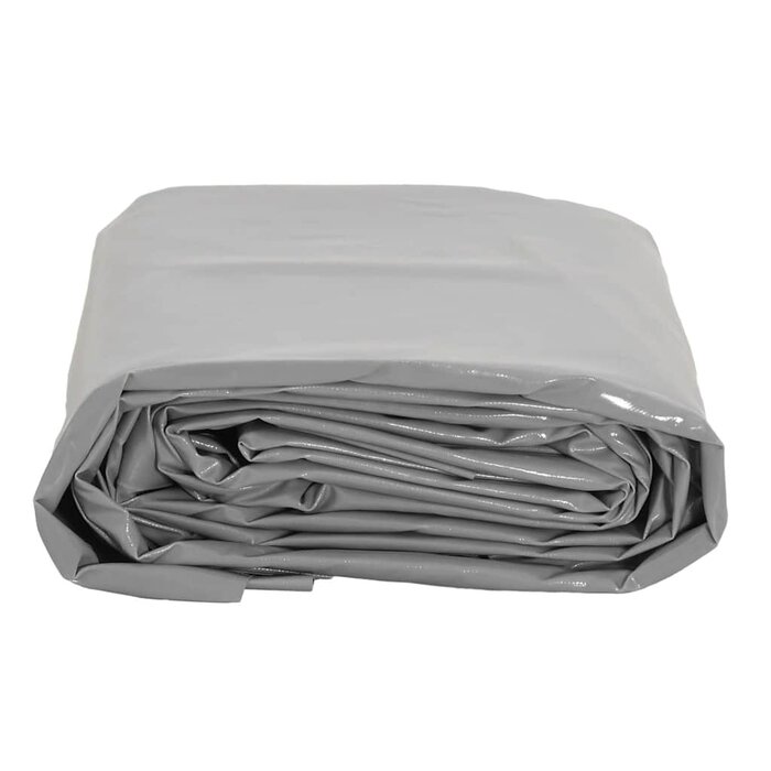 Robuste PVC-Abdeckplane 4x6 m - 650 g/m² - Grau - 34% Rabatt