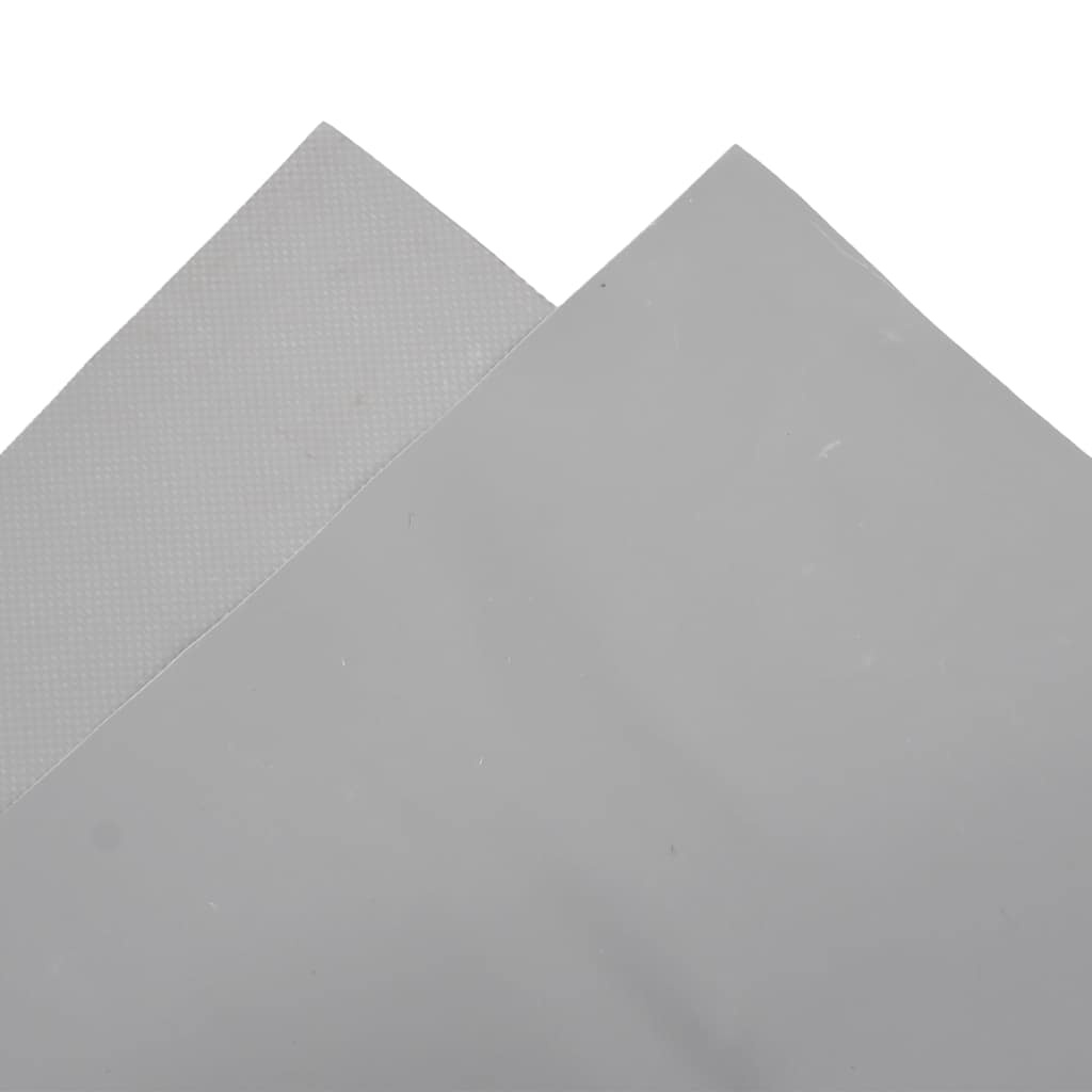 Robuste PVC-Abdeckplane 4x6 m - 650 g/m² - Grau - 34% Rabatt