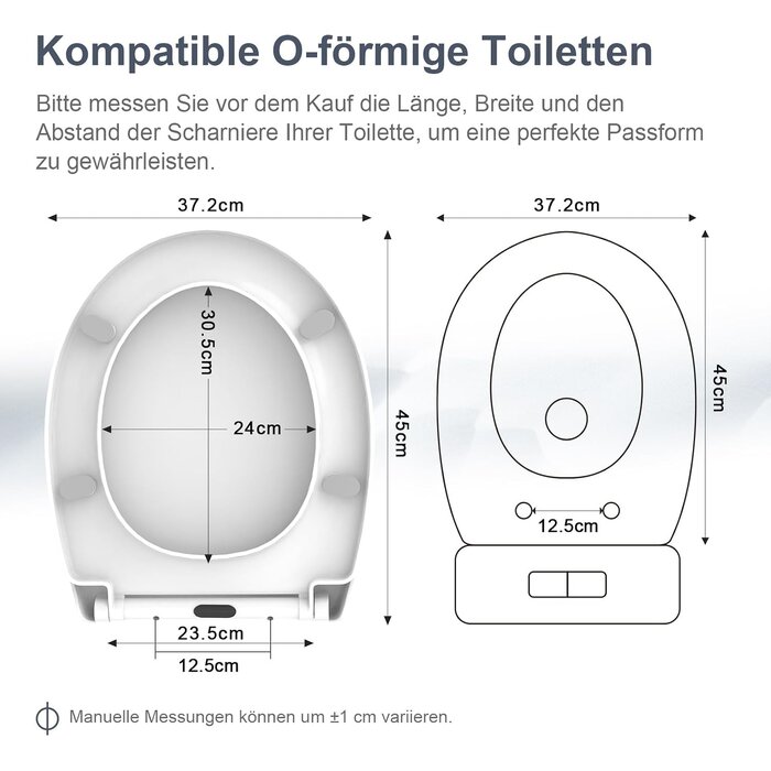 Universeller WC-Sitz mit Absenkautomatik weiß, 32% Rabatt