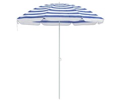 Vidaxl Gartenschirm 240 cm Blau/Weiß - Ausgepackt - 37% Rabatt