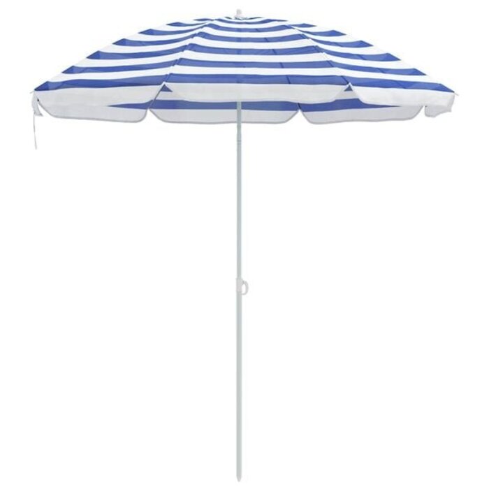 Gartenschirm 240 cm Blau-Weiß - 31% Rabatt