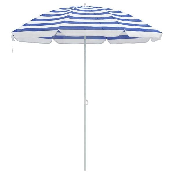 Gartenschirm 240 cm Blau-Weiß - 31% Rabatt
