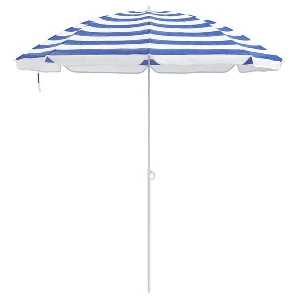 Gartenschirm 240 cm Blau-Weiß - 31% Rabatt
