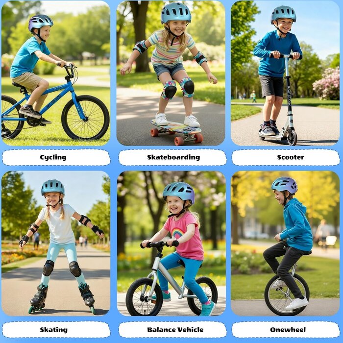 Fahrradhelm Kinder M (55-58 cm) Gradient Lila mit Rücklicht - 31% Rabatt