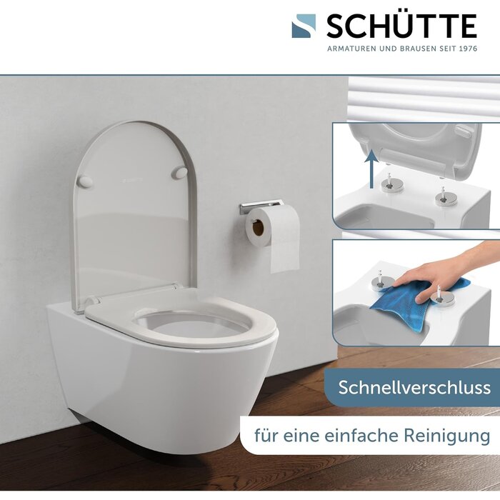 WC-Sitz D-Form Absenkautomatik bis 200kg belastbar - 33% Rabatt
