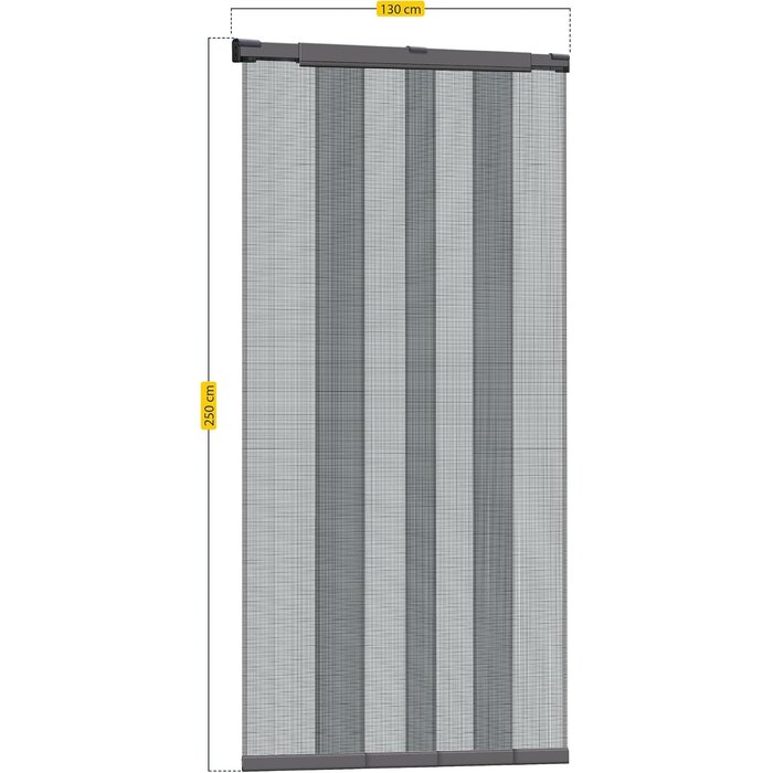 Insektenschutz-Teleskopvorhang 130x250 cm - 31% Rabatt - Montage ohne Bohren