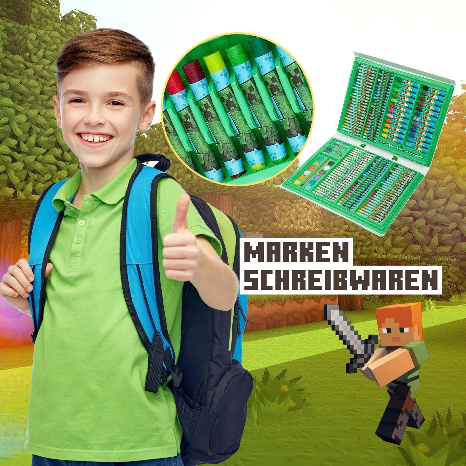 Großes Kunstset für Kinder im Koffer - 30% Rabatt - Kreativset