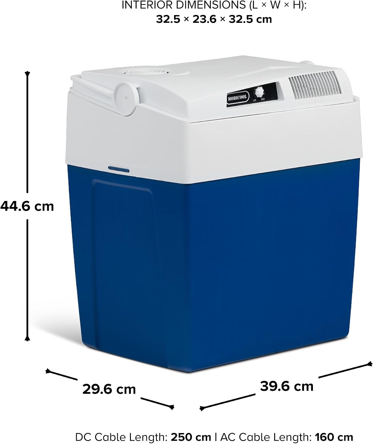 Elektrische Kühlbox 26L | 12V/230V | Blau | 34% Rabatt