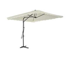 Vidaxl Sonnenschirm 250x250 cm sandfarben - 46% Rabatt auf Retourenware