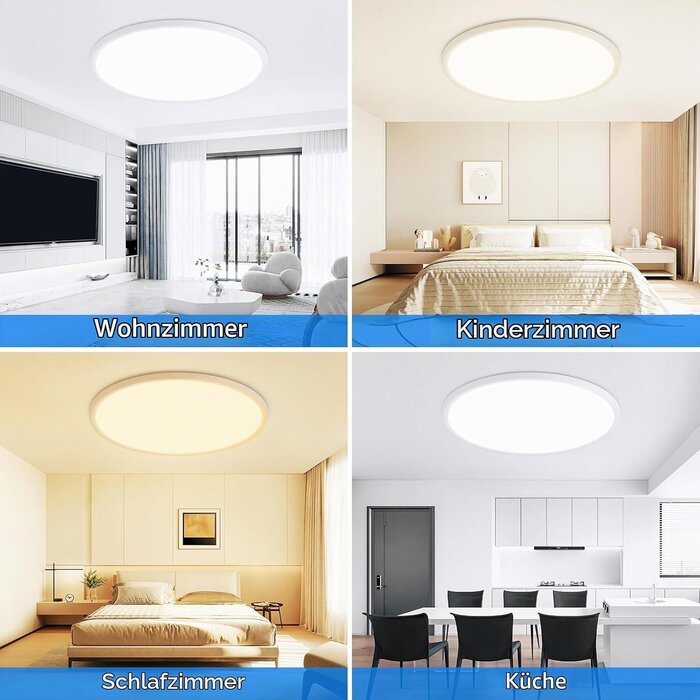 Ultra-flache LED Deckenleuchte 59cm - 33% Rabatt auf Ausgepackt-Zustand