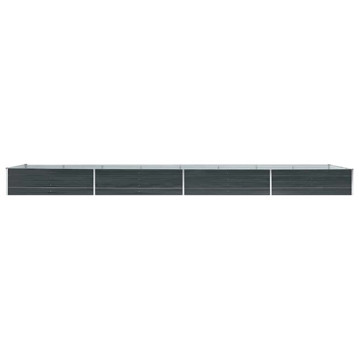 Großes Hochbeet 600x80x45 cm aus Stahl in Anthrazit - 34% Rabatt