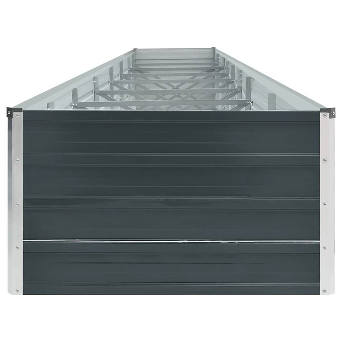Großes Hochbeet 600x80x45 cm aus Stahl in Anthrazit - 34% Rabatt