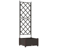 Vidaxl 3er-Set Pflanzkübel mit Rankgitter, 120 x 40 x 143 cm, Schwarz - 40% Rabatt
