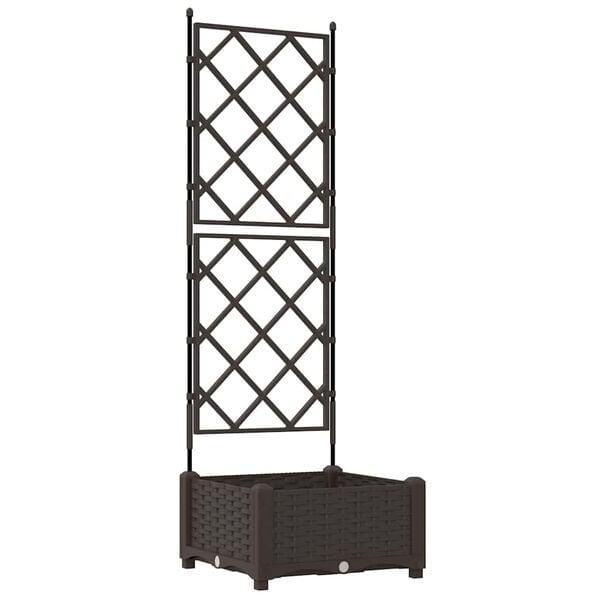 3er-Set Rankgitter-Pflanzkübel Schwarz 120x40x143cm - 34% Rabatt