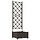 3er-Set Rankgitter-Pflanzkübel Schwarz 120x40x143cm - 34% Rabatt