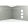 Eck-Duschvorhangstange 140x140 cm Weiß - 33% Rabatt