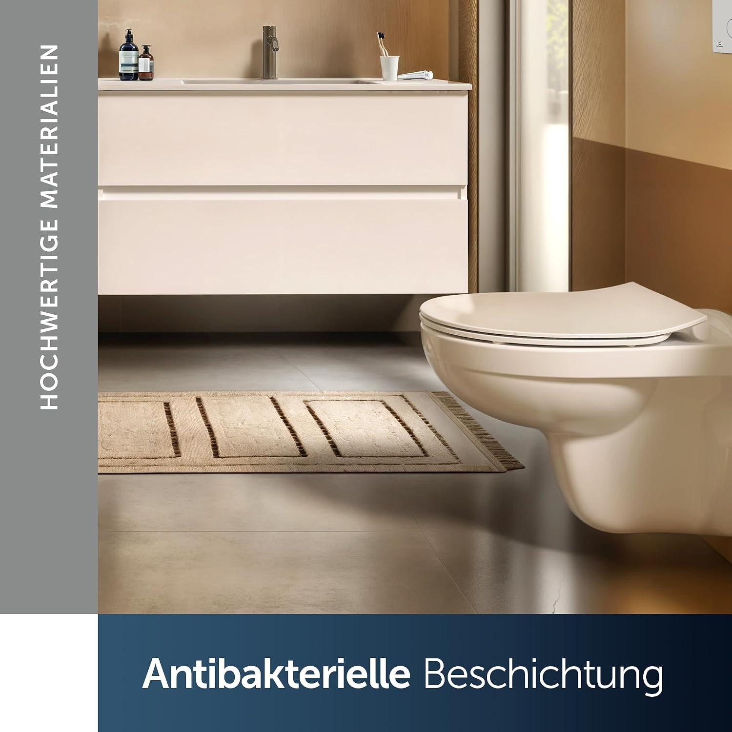 WC-Sitz Universal Slim Oval Weiß mit Absenkautomatik - 32% Rabatt