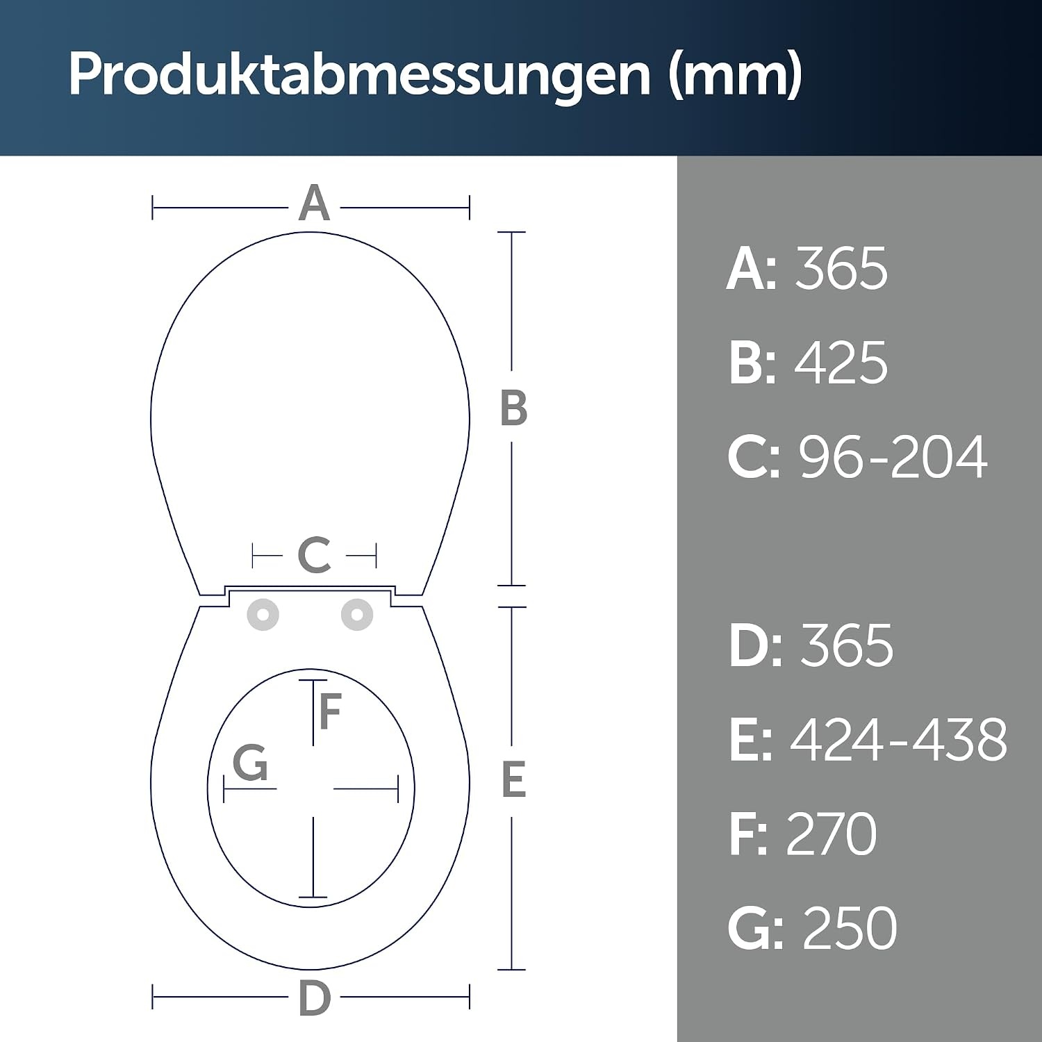 WC-Sitz Universal Slim Oval Weiß mit Absenkautomatik - 32% Rabatt