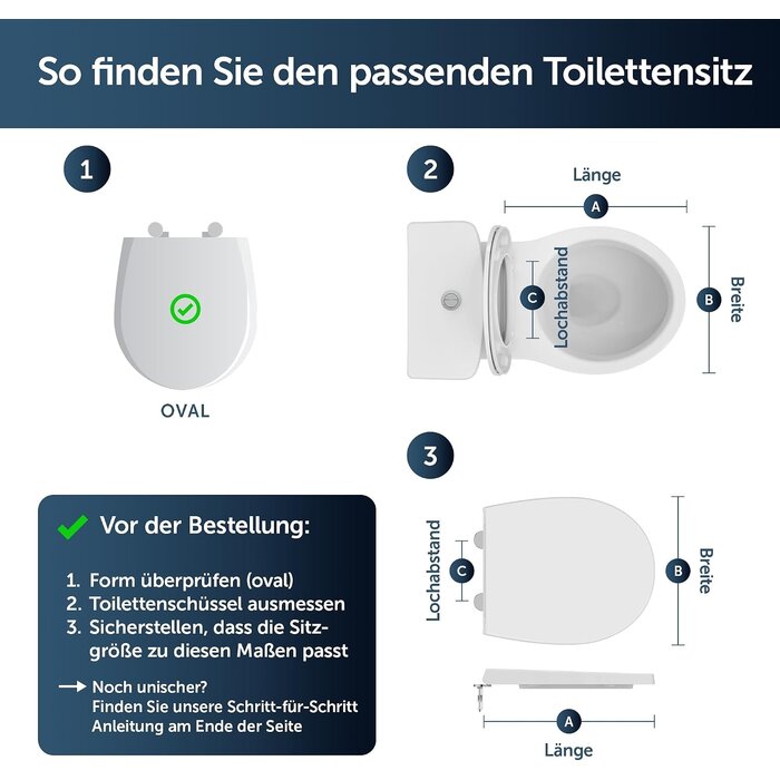 WC-Sitz Universal Slim Oval Weiß mit Absenkautomatik - 32% Rabatt