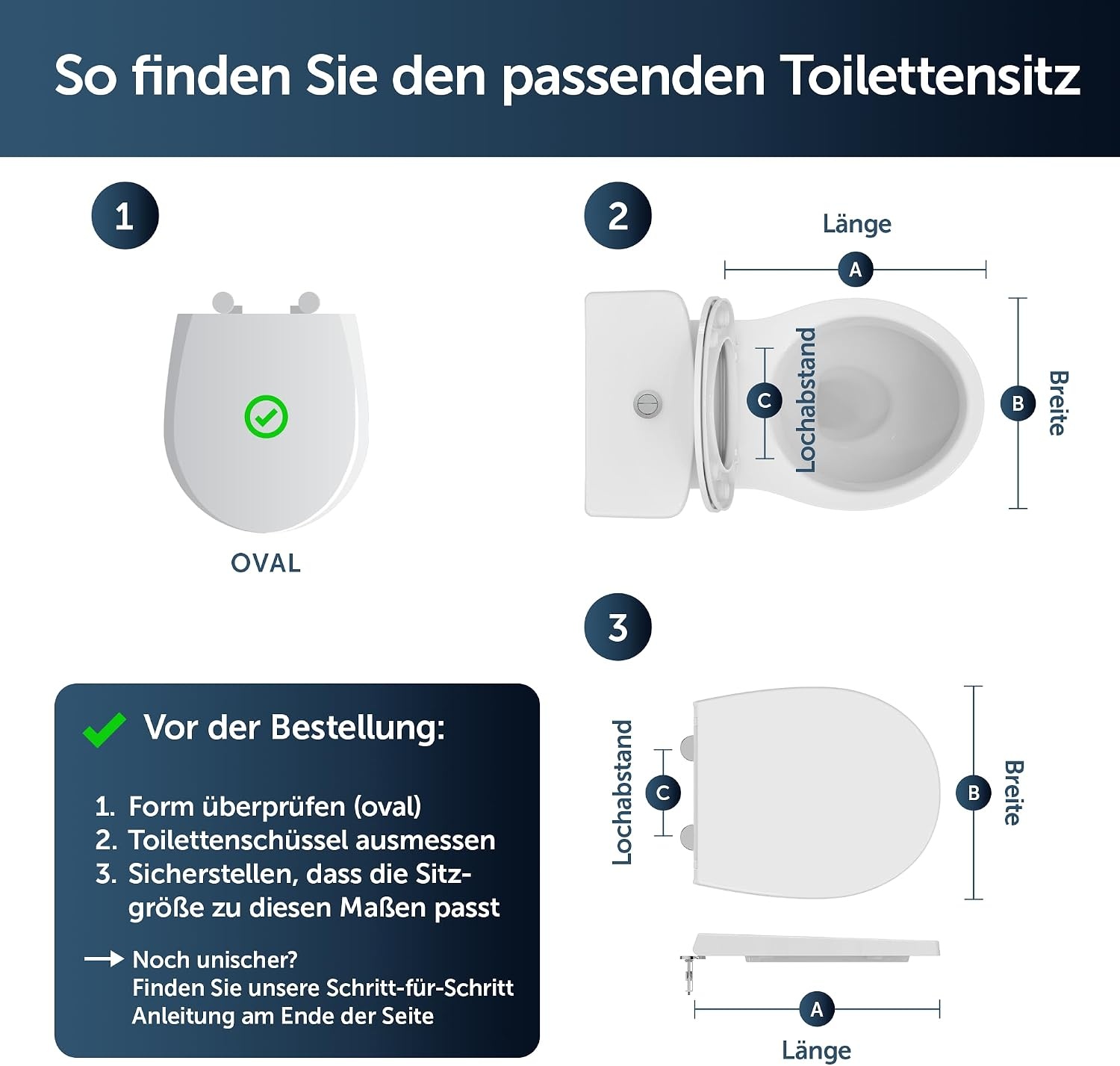 WC-Sitz Universal Slim Oval Weiß mit Absenkautomatik - 32% Rabatt