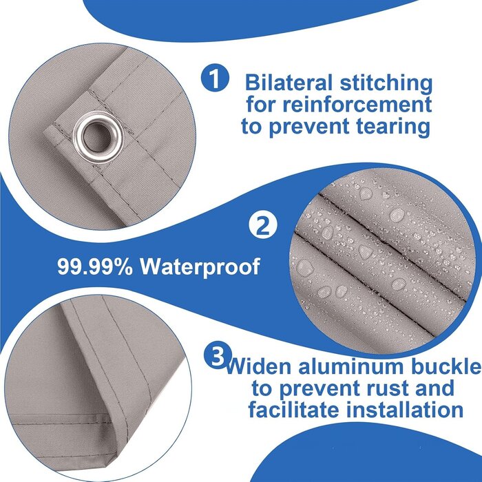 Balkonsichtschutz 100x400 cm Beige M - 29% Rabatt
