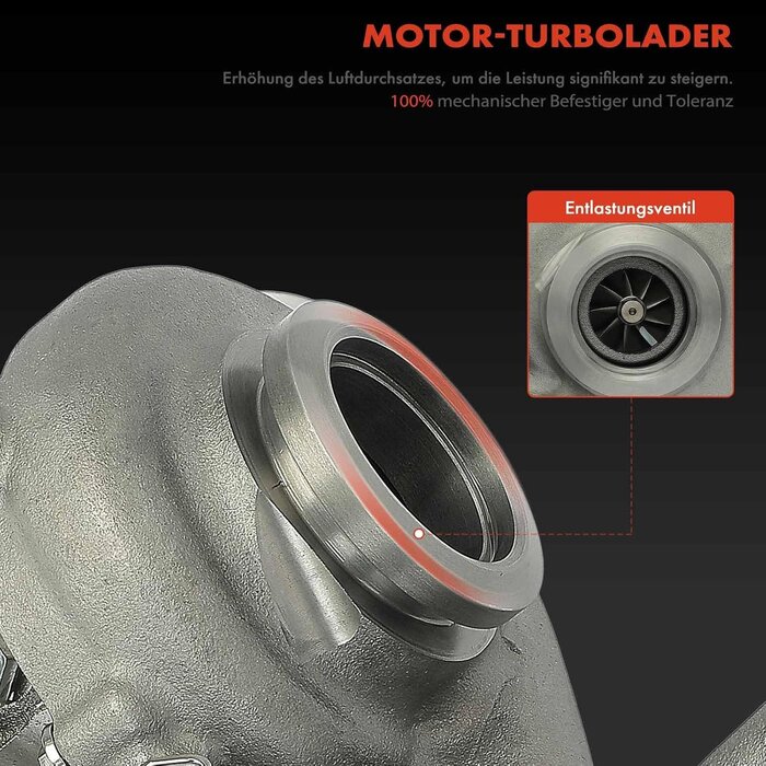 Turbolader 2.0L für VAG, Chrom-grau-blau, XL, 35% Rabatt