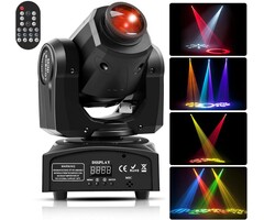 LED Moving Head DJ Lichteffekt 50W - 8 Gobos - 8 Farben - 40% Rabatt