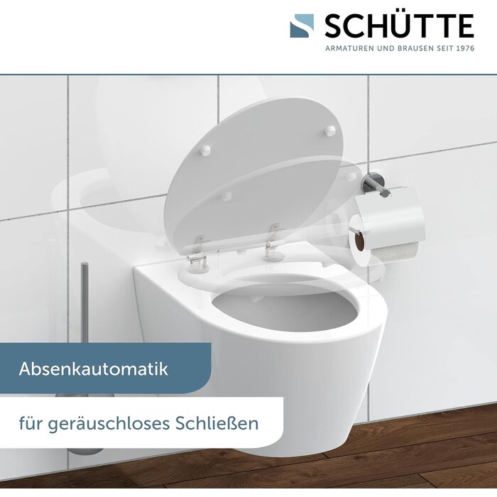 WC-Sitz mit Absenkautomatik aus MDF-Holzkern - 32% Rabatt