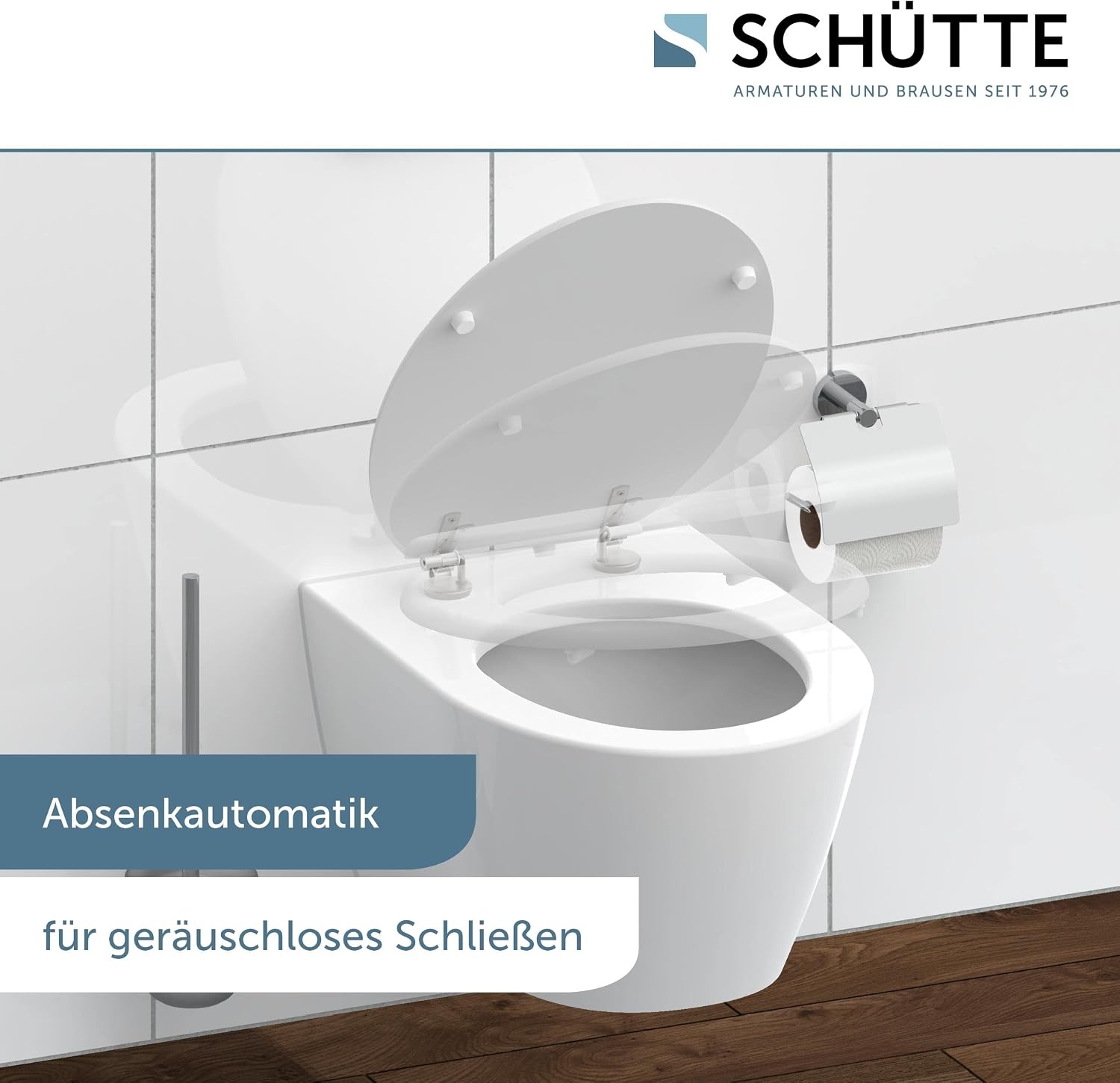 WC-Sitz mit Absenkautomatik aus MDF-Holzkern - 32% Rabatt
