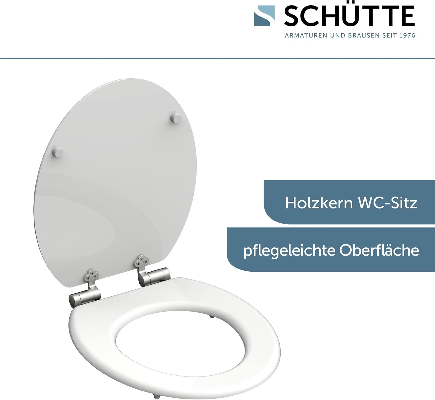 WC-Sitz mit Absenkautomatik aus MDF-Holzkern - 32% Rabatt