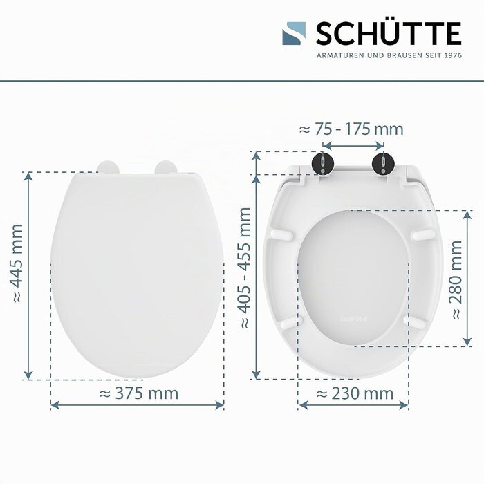 WC-Sitz mit Absenkautomatik Duroplast Weiß - 30% Rabatt