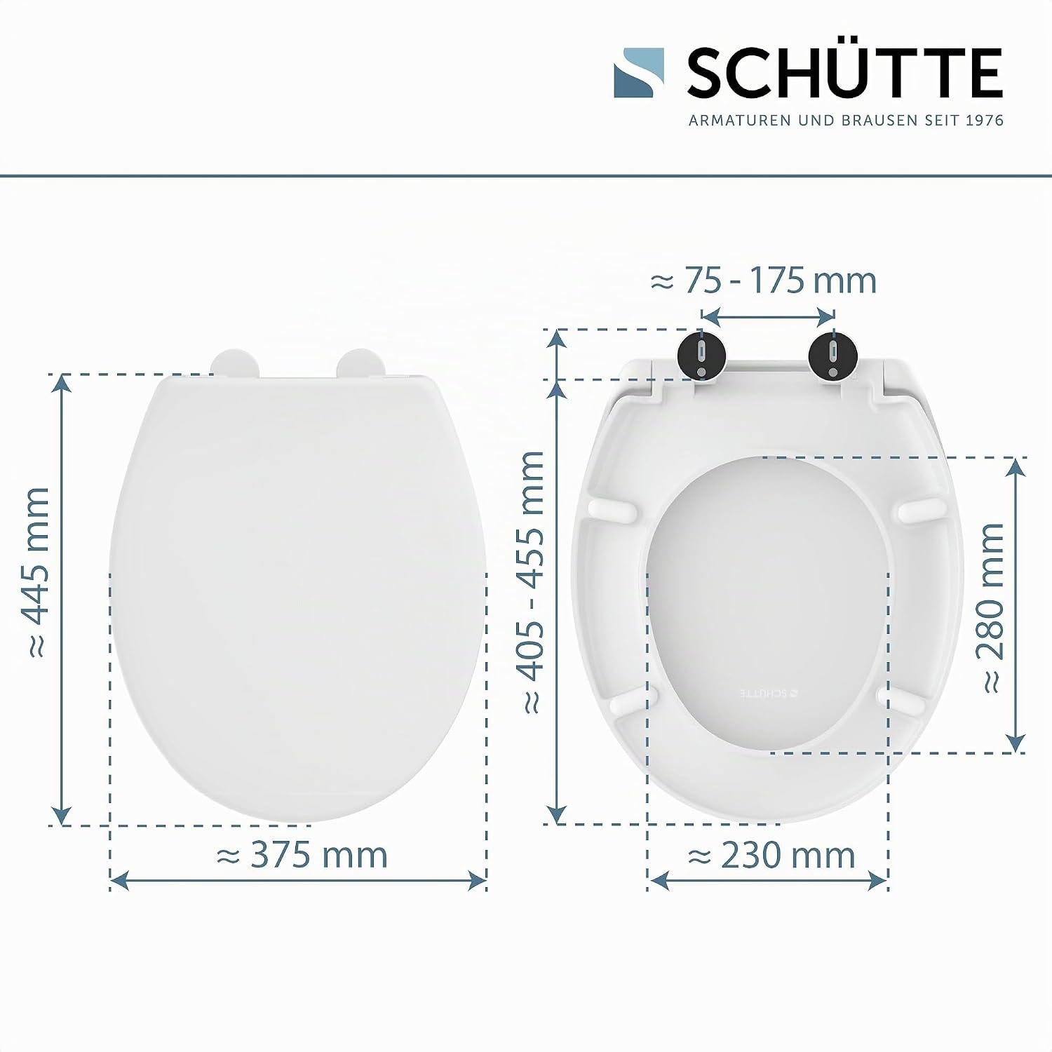 WC-Sitz mit Absenkautomatik Duroplast Weiß - 30% Rabatt