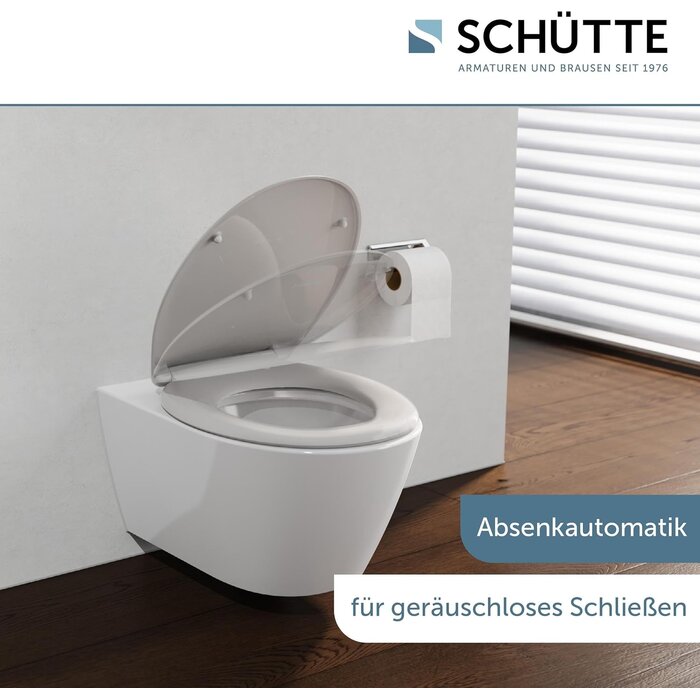 WC-Sitz mit Absenkautomatik Duroplast Weiß - 30% Rabatt