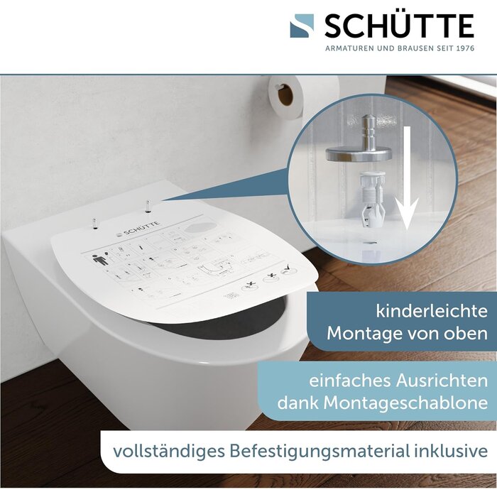WC-Sitz mit Absenkautomatik Duroplast Weiß - 30% Rabatt