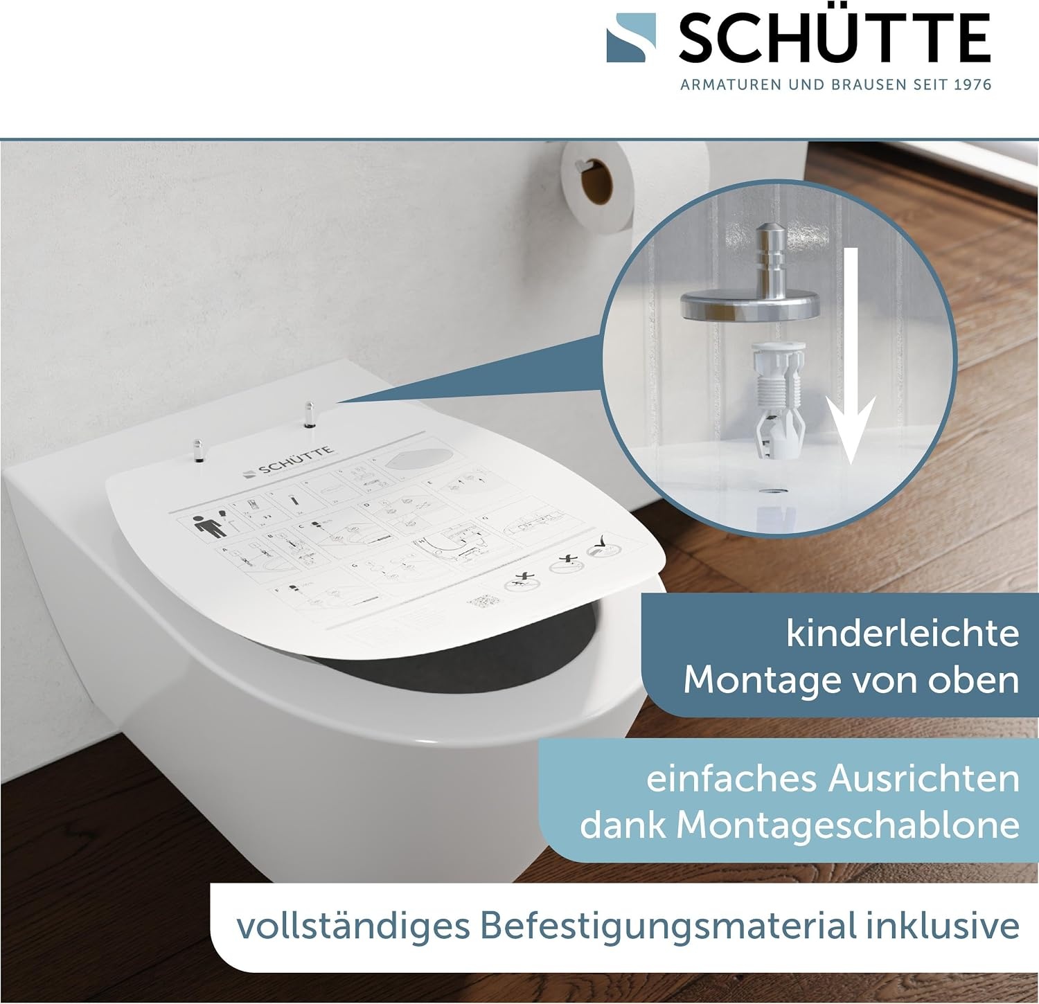 WC-Sitz mit Absenkautomatik Duroplast Weiß - 30% Rabatt